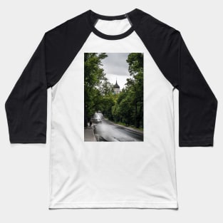 Wet road in Tallinn Baseball T-Shirt